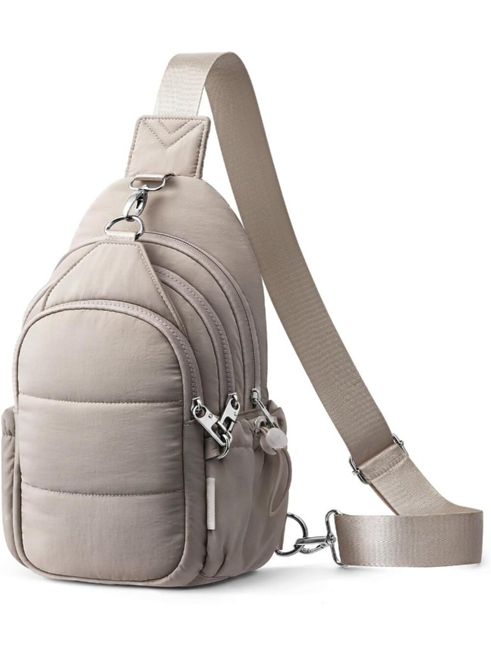 〽️Women's Camel Puffer Sling Travel Multi Pocket Anti Theft RFID Crossbody Bags